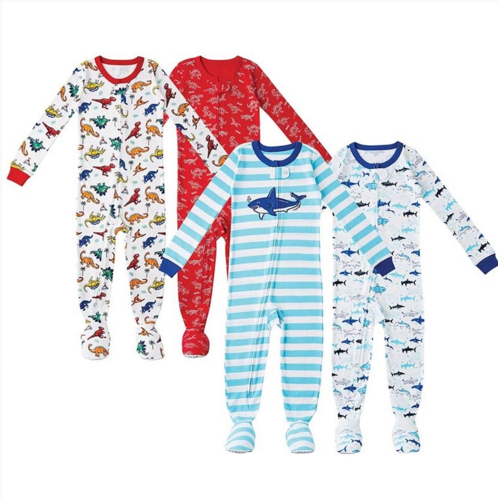 2pk of child’s footie pyjamas — choice of pattern size 3T